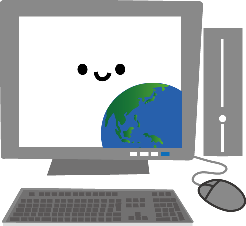 パソコンのイラストエコのモト