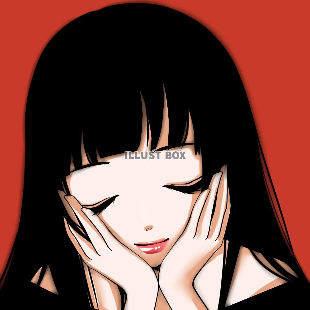 黒髪ロングイラスト無料イラスト・フリー素材なら「イラストAC」