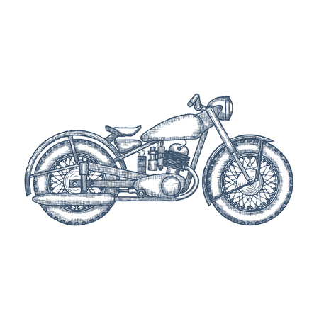 シンプルでオシャレなバイクのイラストのイラスト素材72417813- PIXTA