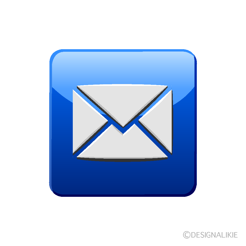 メール・モノクロアイコン無料イラスト素材素材ラボ