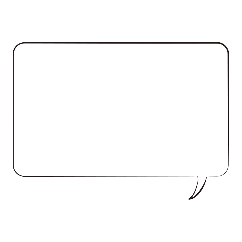 穴の空いた吹き出し 透明 の無料 フリー イラストかわいい手描きの無料素材「てがきっず」保育園・小学校・介護施設にぴったりのフリー素材イラスト