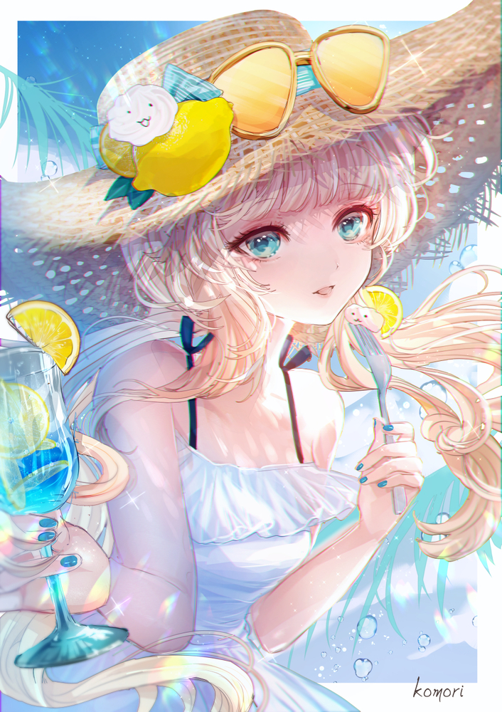 夏大好き！イラスト illustrationdigitalartoriginalcharacterkawaiiかわいいイラスト女の子イラストcutesummer夏popartポップ