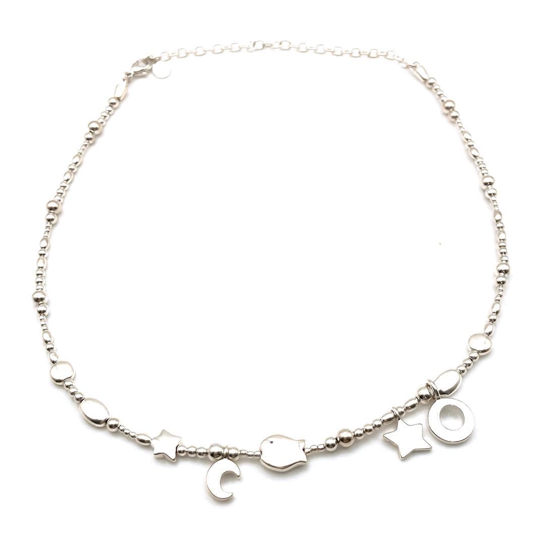クリオブルー ネックレス 魚 星 月 アシンメトリーデザイン SILVER