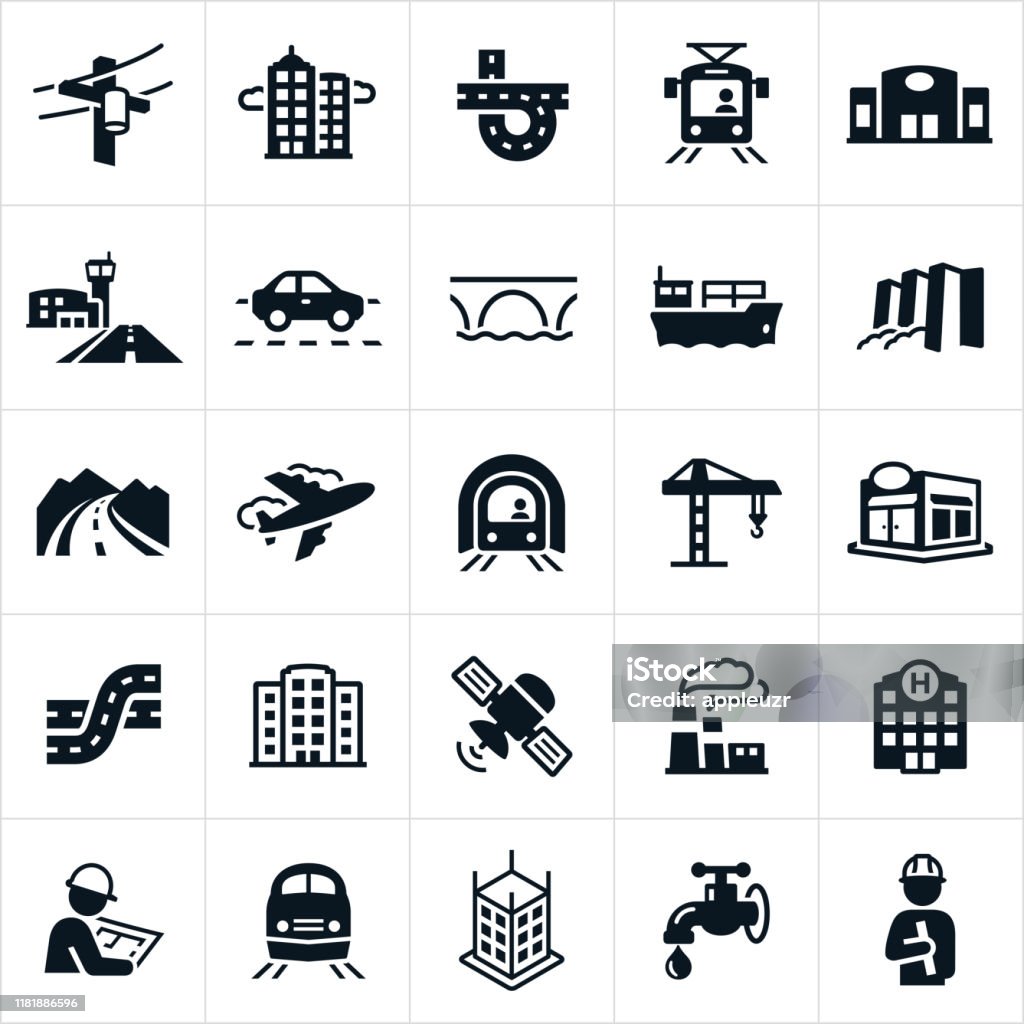 インフラ アイコン、ロゴ、シンボル – 無料ダウンロード PNG、SVG