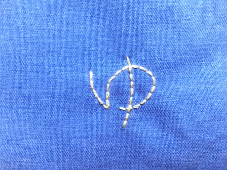 命名書を刺繍で作ろう クローバー刺繍のメモリアルフレームの作り方