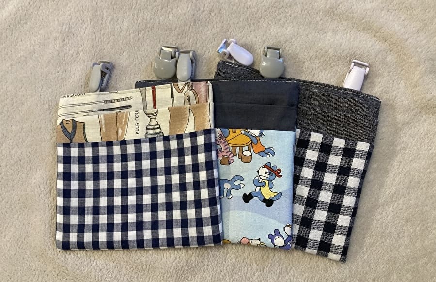 型紙有り 小さめ移動ポケットを作ってみた～スカラップverも～ - 照り焼きチキンのちまちま手作りブログ