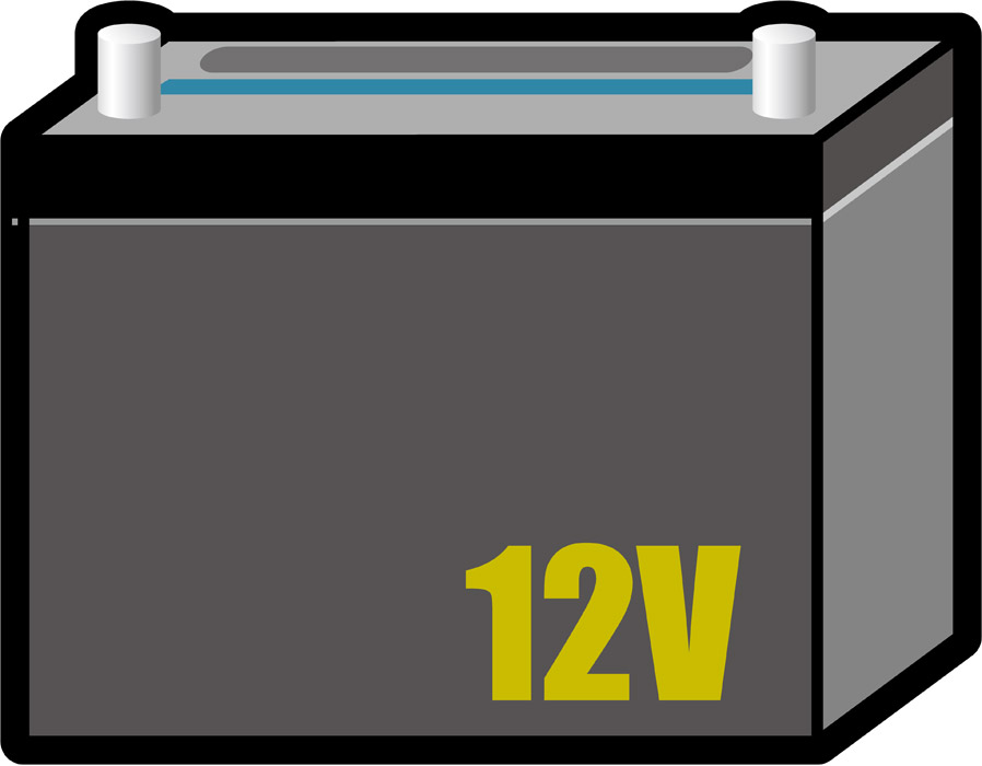 電池・バッテリー充電中のシルエット無料のAi・PNG白黒シルエットイラスト