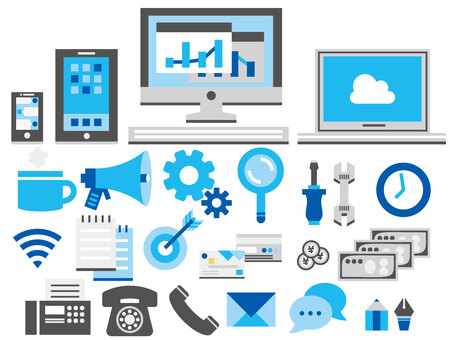 ノートパソコンとアプリのイラスト素材20585733- PIXTA