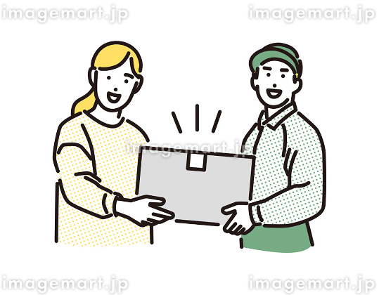 レジ袋の受け渡し 手渡しのイラスト素材87039901- PIXTA