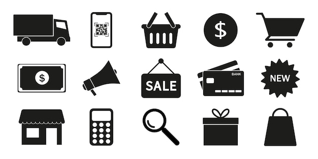 アイコンはギフトで購入します。オンラインストアのシンボルに関連しています。青い目のスタイル。簡単なイラスト。店のイラスト素材・ベクター Image196978106