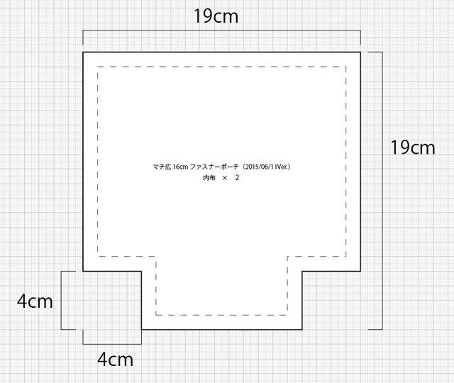自立する三角マチの12㎝バネ口ポーチ 作り方・型紙 Triangle Gusset Pouch Tutorial ＆ Patternどんぐりの日々の楽しみ