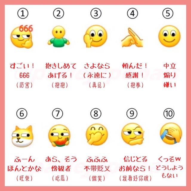 LINEの絵文字の意味です➵➵Ran＊Journal➼➵