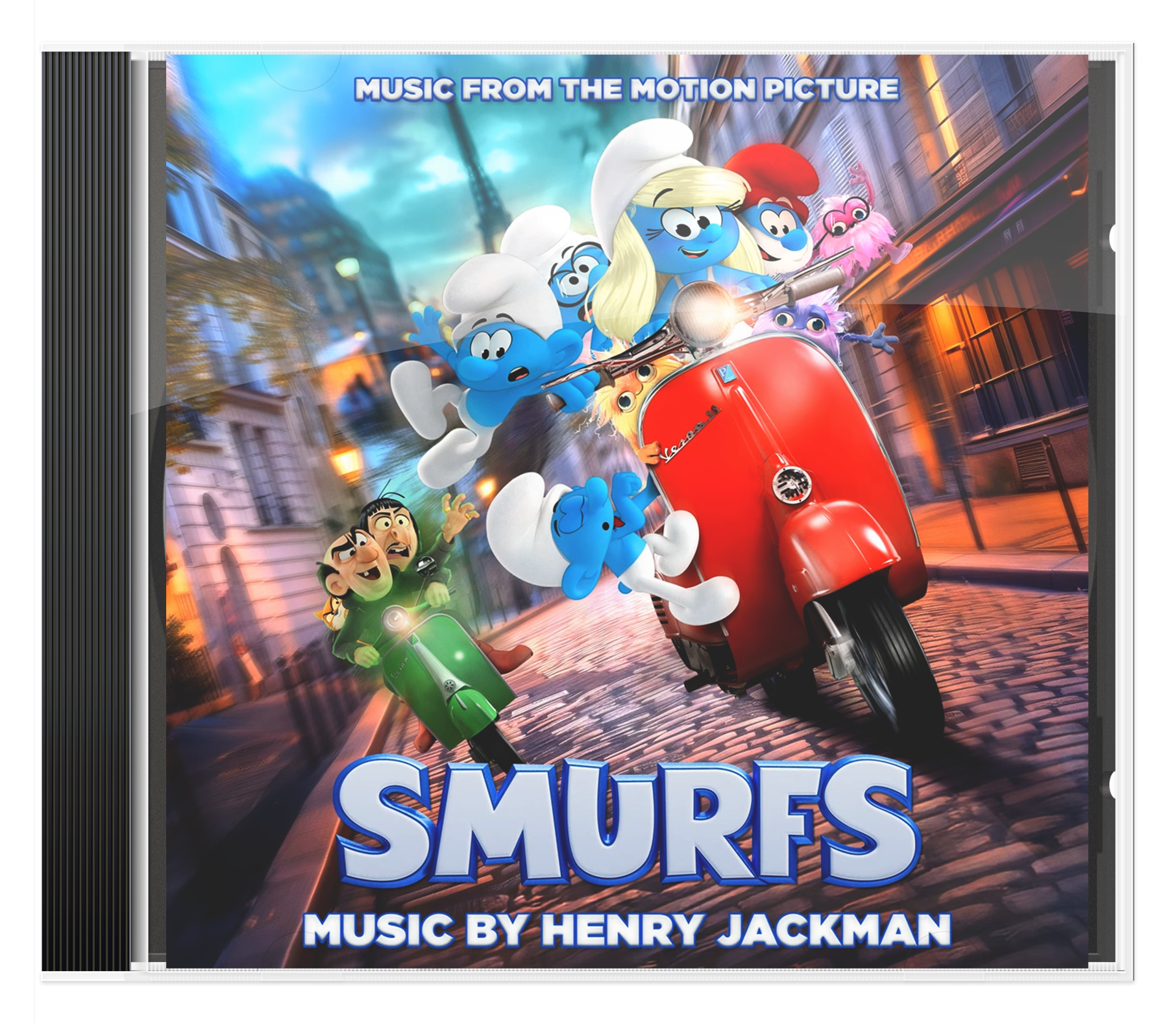 The Smurfs Movie Edible Cake Topper - can be personalised! - The Monkey Tree