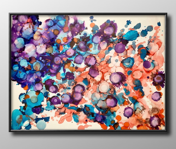 アートポスター フラワー ボタニカル 水彩 グラデーション アート インテリア 壁掛け おしゃれ 春 カラフル 抽象画 プリント - メルカリ