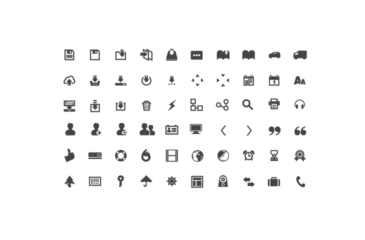無料で商用利用も可能なアイコン200個がセットになった「Glyphish」 - GIGAZINE