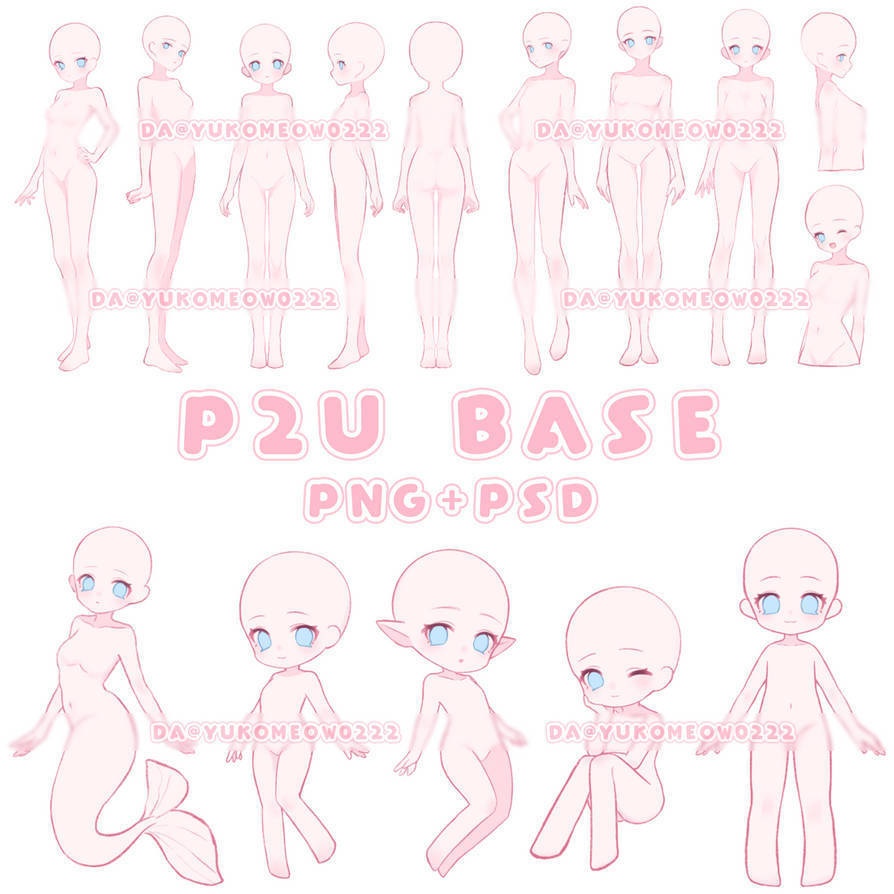 トレス素材 男性 立ち絵ポーズ ７パターン - 絵師のためのネタ帳