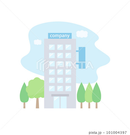 オフィスビル外観」のイラスト素材・ベクター画像 - イメージマートimagemart