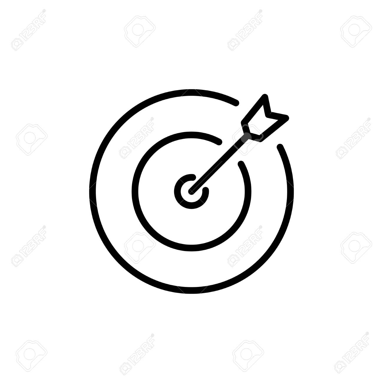 目的ベクトルの線形アイコンは 透明な背景に分離 Web モバイル 目的の透過性の概念をすることができます ストックベクター©CoolVectorStock 224556966