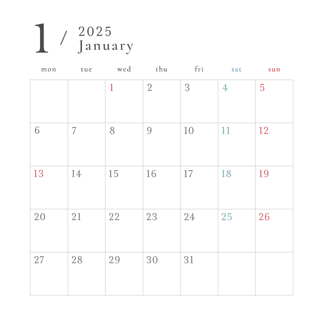 2025年4月横型の日曜始まり 春らしいイラストのおしゃれA4無料カレンダー素材デザイン王