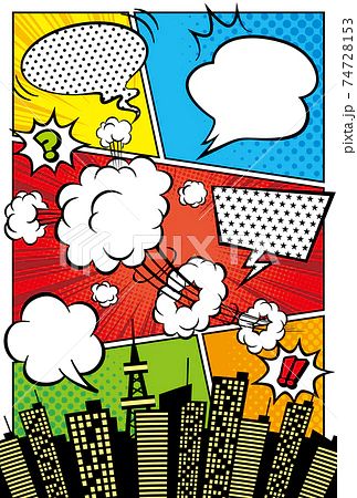 シンプルなアメコミ風の吹き出しセット モノクロ- ricoricobooth - BOOTH