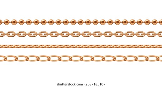 チェーン・鎖のフリーイラスト - 線の無料素材 - チコデザ