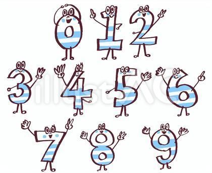 可愛い数字フォント手書きTikTok