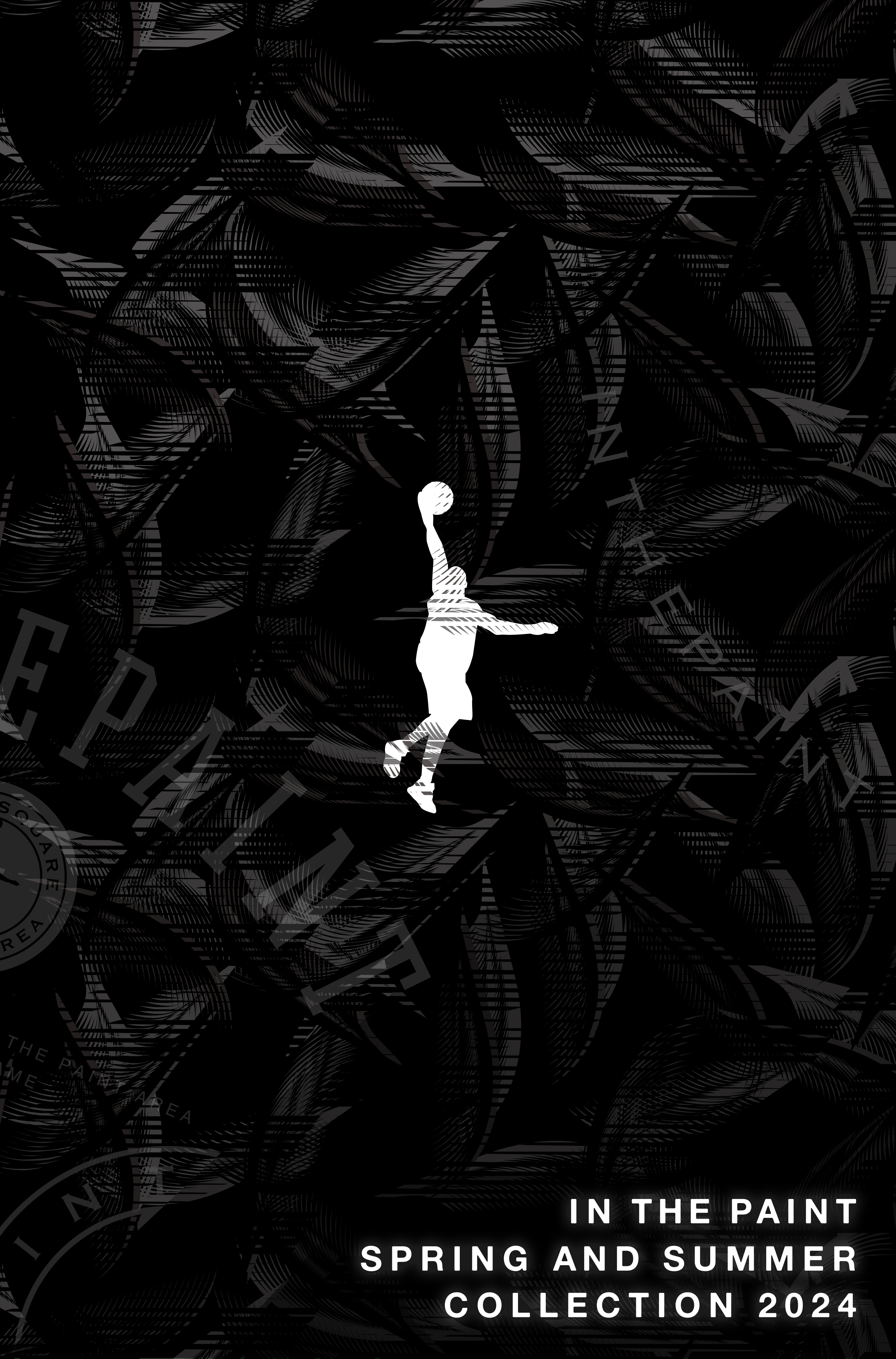 インザペイント バスケットSサイズIN THE PAINT 青