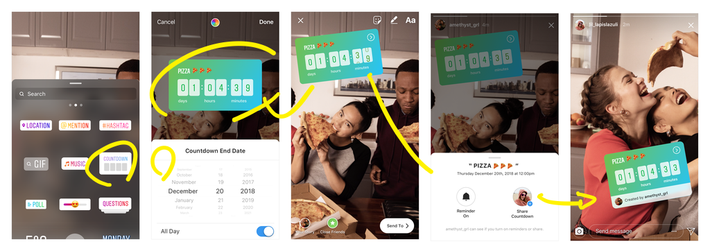 インスタグラムストーリーの「カウントダウン」スタンプ活用しよ！スマフォンのITメディア