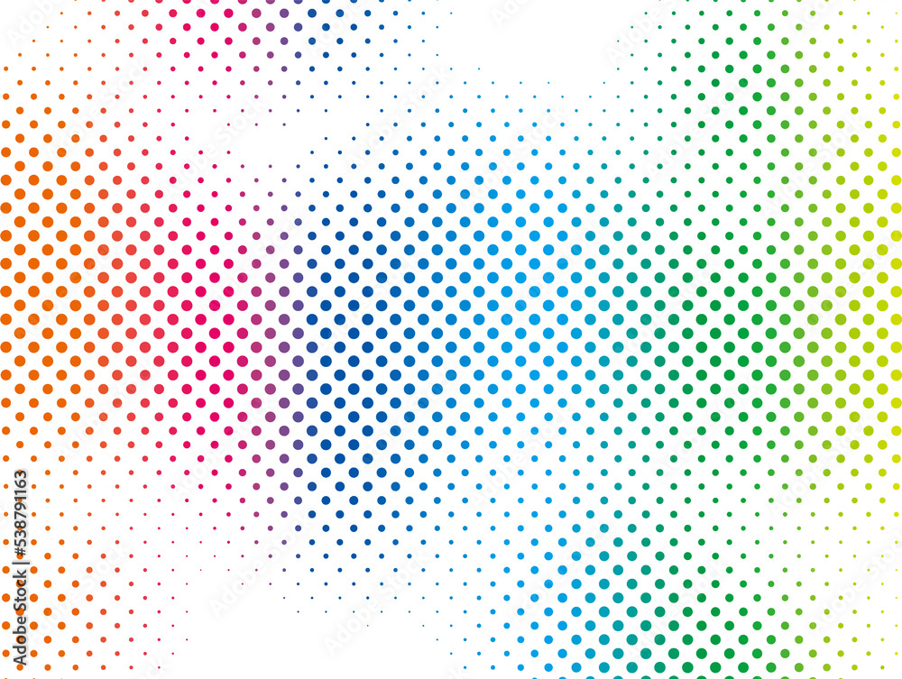 手描きドット柄イラスト水玉模様の背景壁紙。透過PNG：イラスト無料