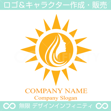 太陽をイメージしたロゴ ロゴタンク 企業・店舗ロゴ・シンボルマーク格安作成販売