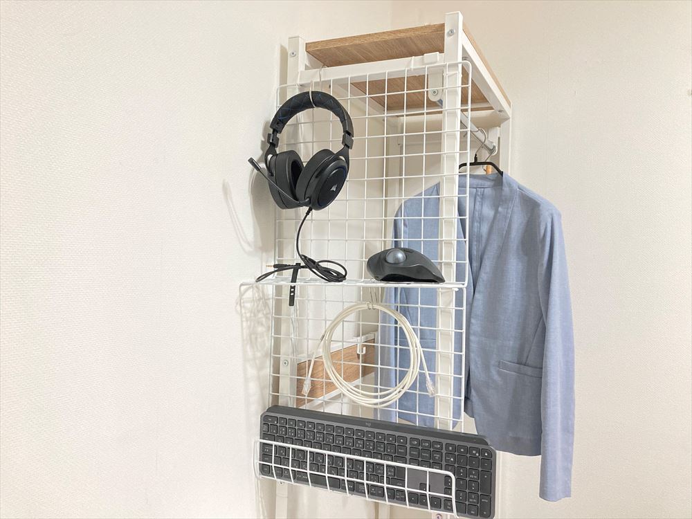 楽天市場 整理 整頓 ワイヤーネット卓上ネット回転台セット セット内容 ネット回転台x1，8cmフックx30，ボックス 大 x3 : キョクネット ショップ