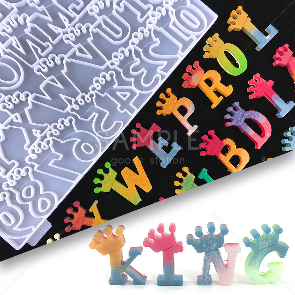 アルファベット 丸文字 小 シリコンモールド レジン型 粘土型 英語 英字 イニシャルの通販Monchy Monchy