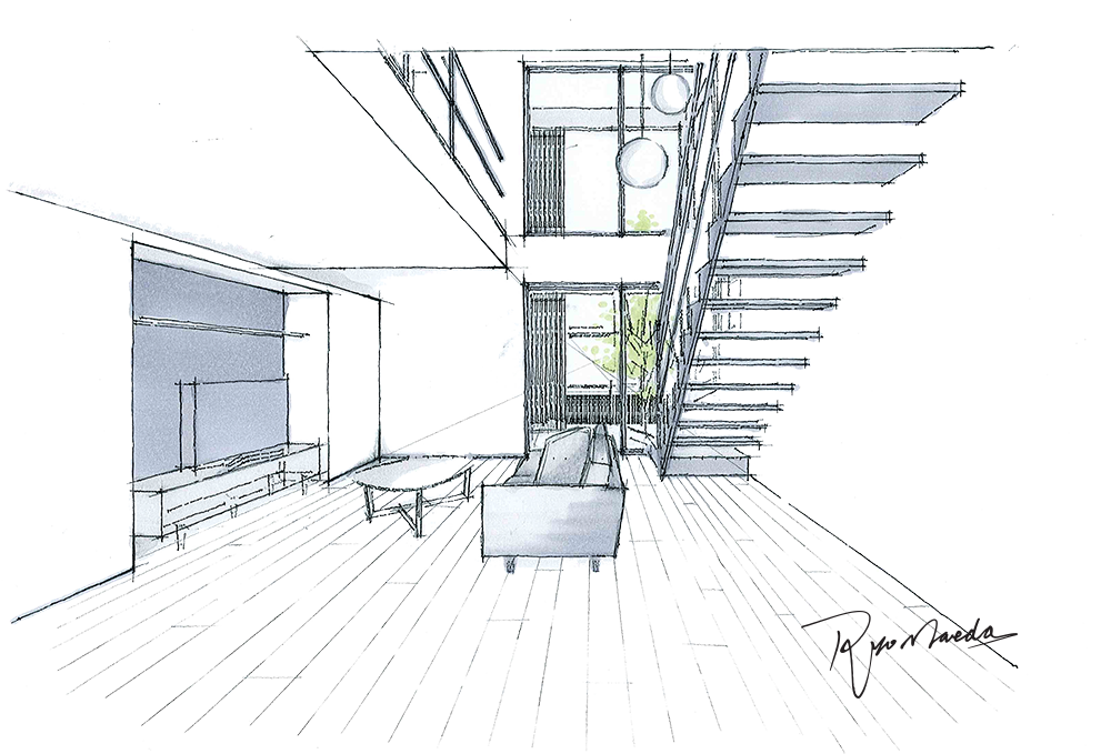 階段のデザイン・施工事例注文住宅なら建築設計事務所フリーダムアーキテクツ