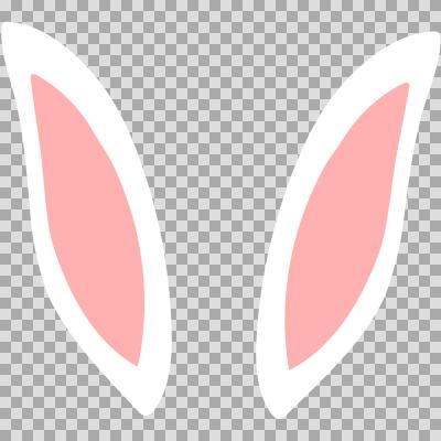 うさ耳 イラスト 透過241 無料写真