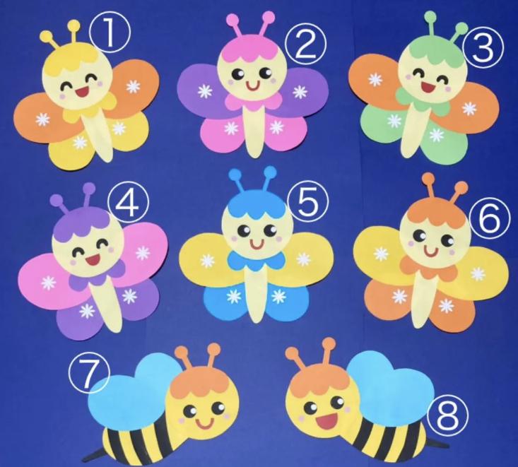 簡単♪謝恩会の壁飾りに「画用紙のちょうちょ」&あんふぁん