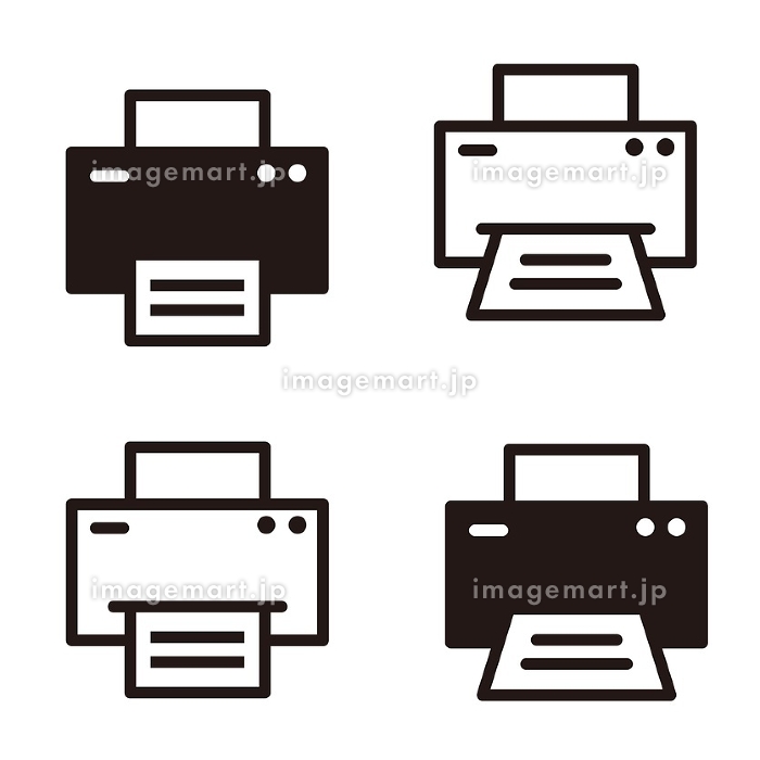 プリンター無料で使えるフリーアイコン素材 No.1190