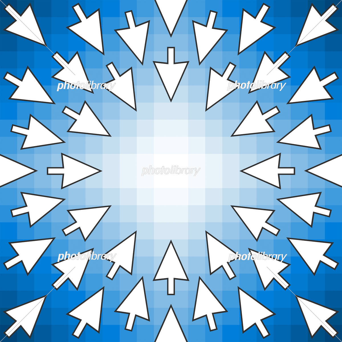 灰色の背景に影が付いたコンピューターのマウス カーソル ポインター アイコンPremiumベクトル素材