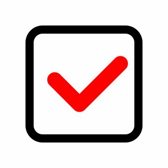 チェックマークのカラーアイコンSOZAIC.com