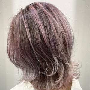 ロングレイヤーグラデーションカラー