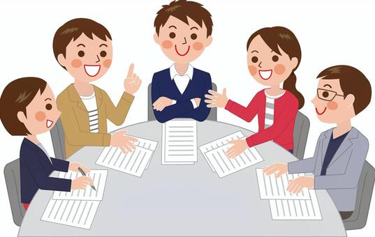 グループ討議イラスト無料イラスト・フリー素材なら「イラストAC」