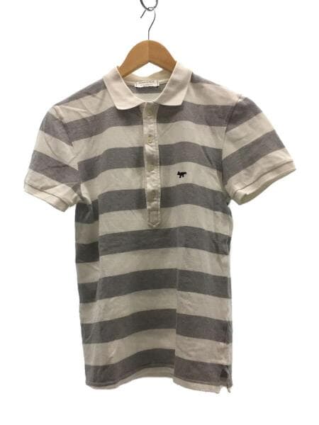 韓国商品 ROCKCAKE Striped Polo T-Shirt Maison Kitsune Logo Polo☆メゾンキツネ ロゴ ポロシャツ