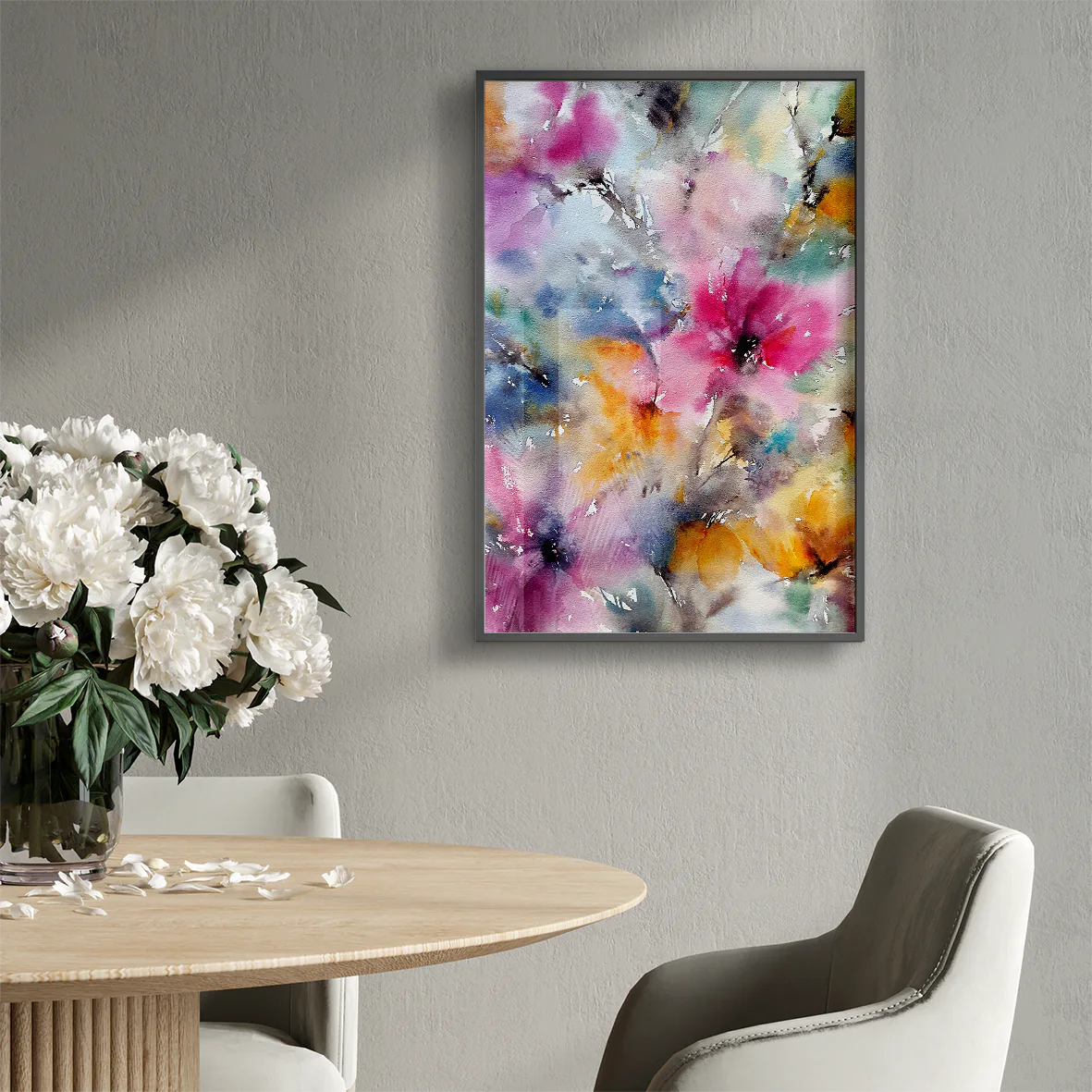 ベクトル ポスター、タイポグラフィ、チラシ、その他の装飾用のカラフルな水彩のスプラッシュ。ポスター デザインのオリジナル虹Blob。のイラスト素材・ベクター Image 41815474