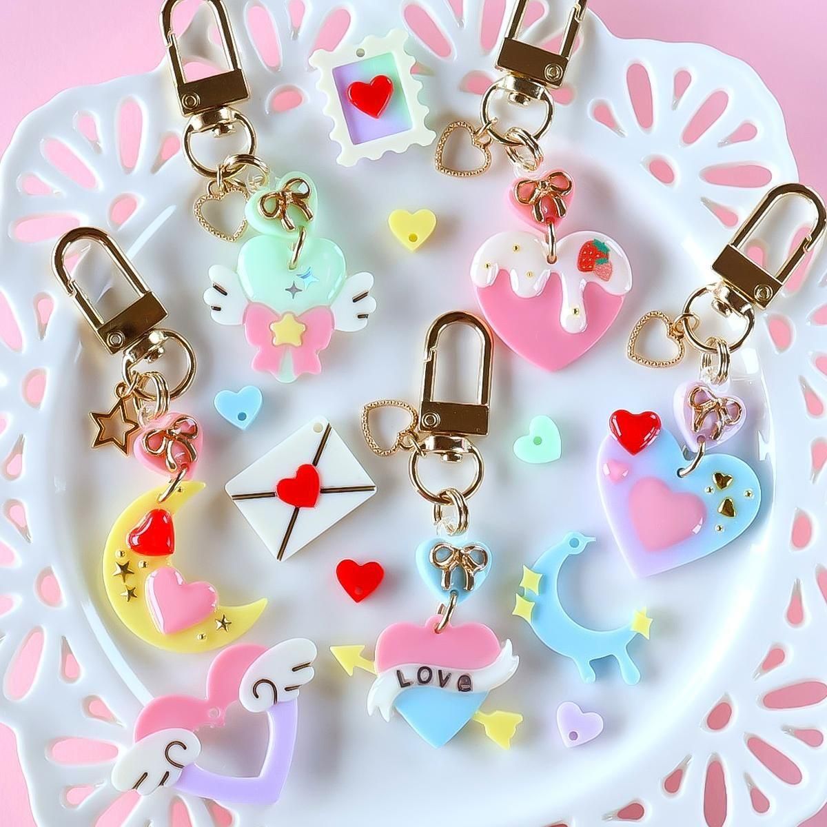 ハートフレーム、シンプルな飾り枠素材。透過PNG：イラスト無料