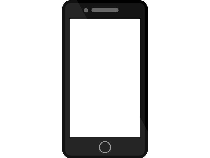 白黒のスマホフレーム枠背景透過ベクター白バック-画面にコピースペース素材 Stock VectorAdobe Stock