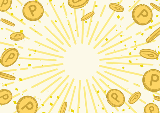 コインのフリーイラスト - シンプルな小銭・お金素材 - チコデザ