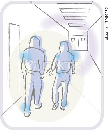 手すりのある廊下のイラスト194602163 毎月1点無料 フリー のストックフォト イメージマート