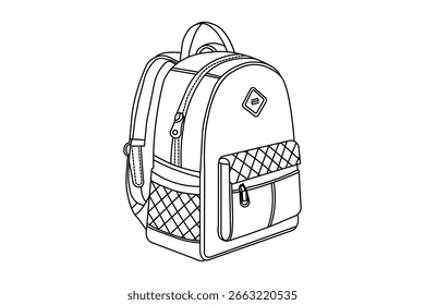 学校のバックパック 学校に戻る 学生や最初の小学校の子供のためのカラフルな漫画のリュックサック ストックベクター©cottidie.gmail.com 652191492