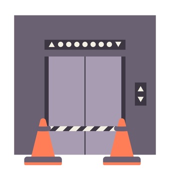 エレベーターに乗っているＯＬのイラスト - 無料イラストのIMT 商用OK、加工OK