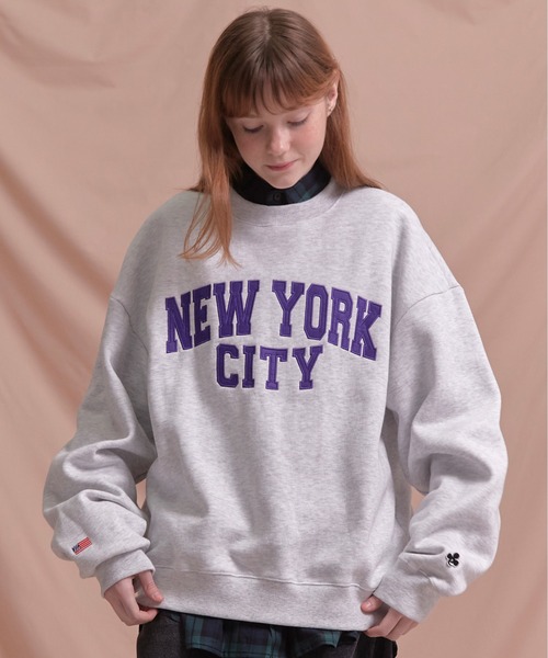 NewYorkロゴトレーナー ３色 10513さらり＊ふわり