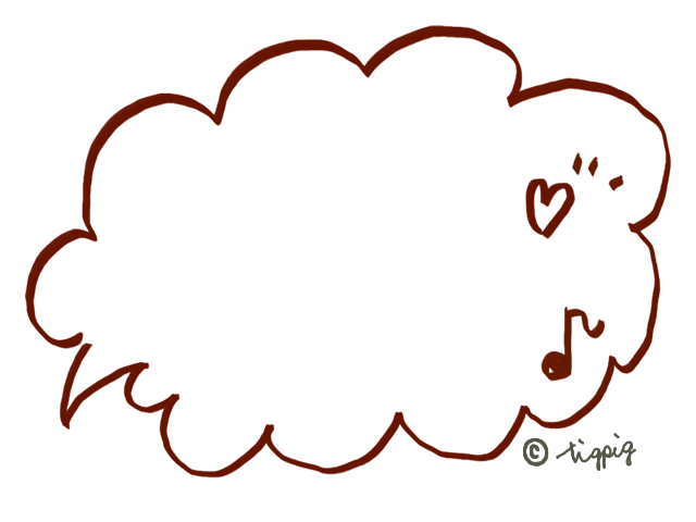 ポップな吹き出しのイラストセット：イラスト無料